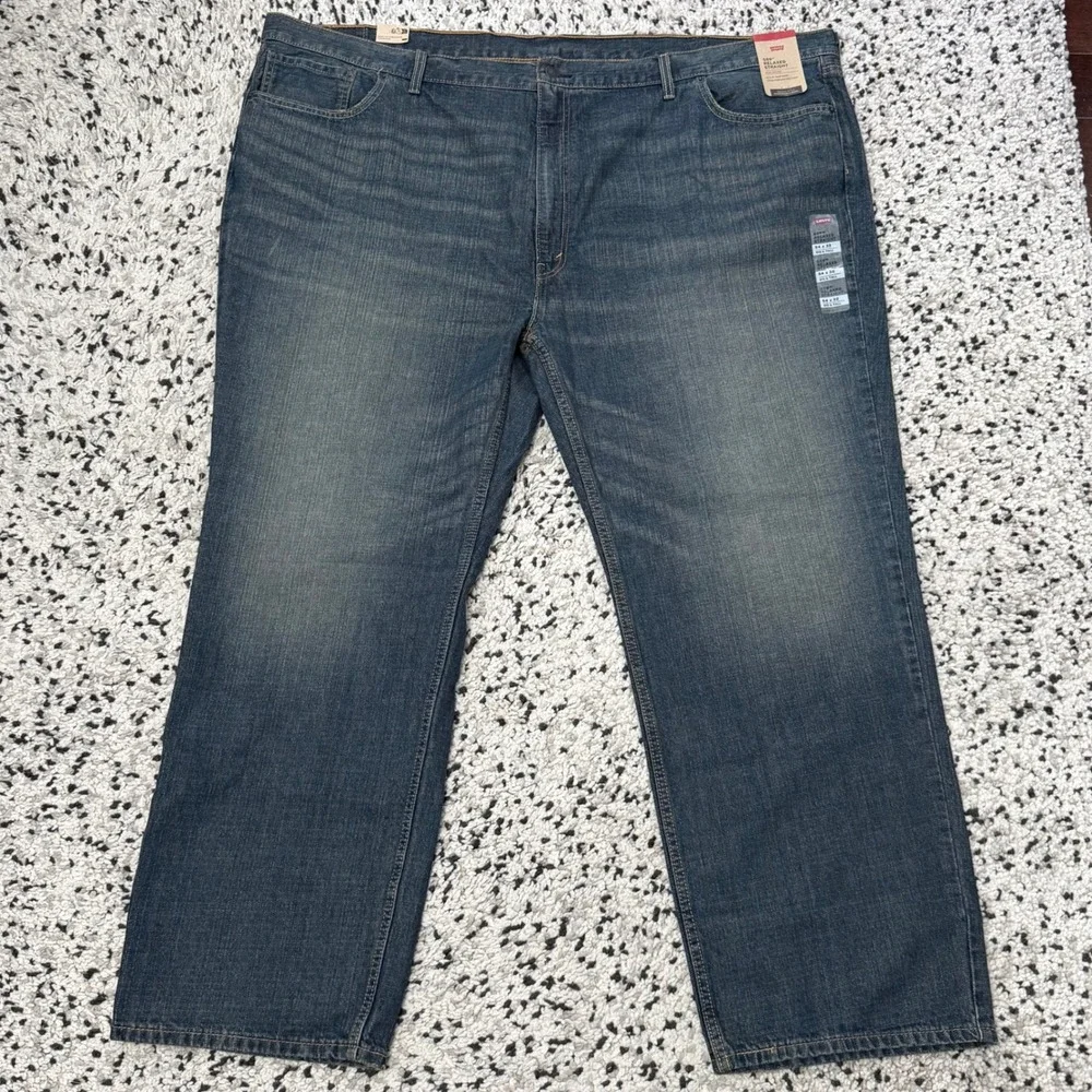 NEW Levi's 559 Mens 54x32 Relaxed Straight Leg Denim Blue Jeans